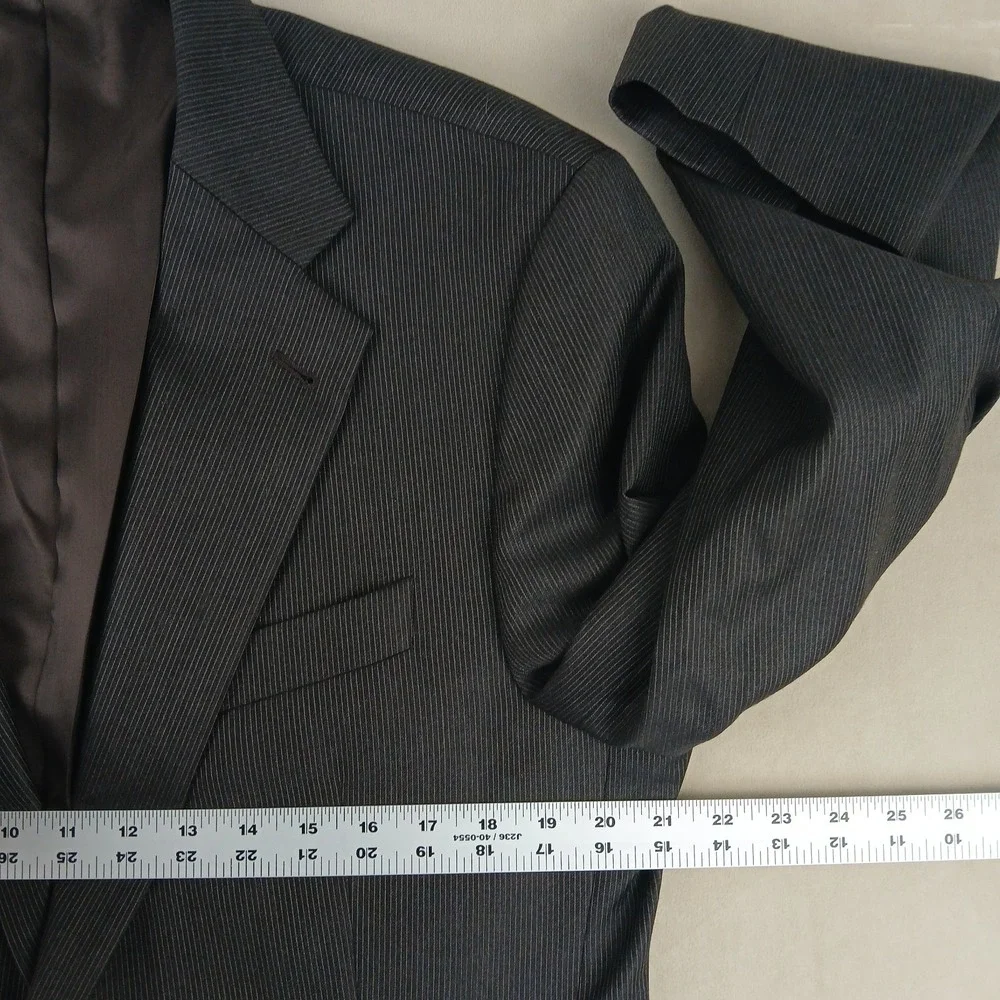 Joseph Abboud Loro Piana 42R‎ Mens Blazer Jacket Super 130s Brown 21x31